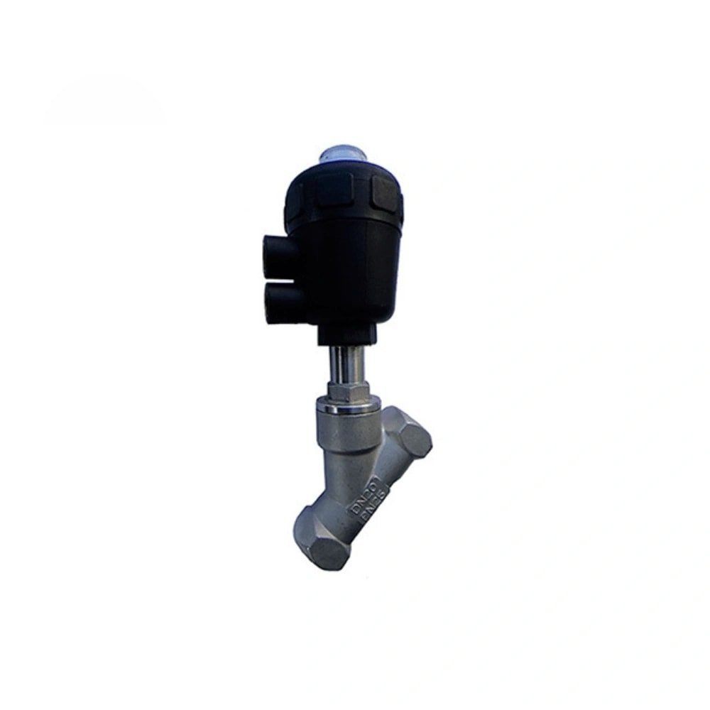 Válvula Angular Inox 316 Atuador em Plástico